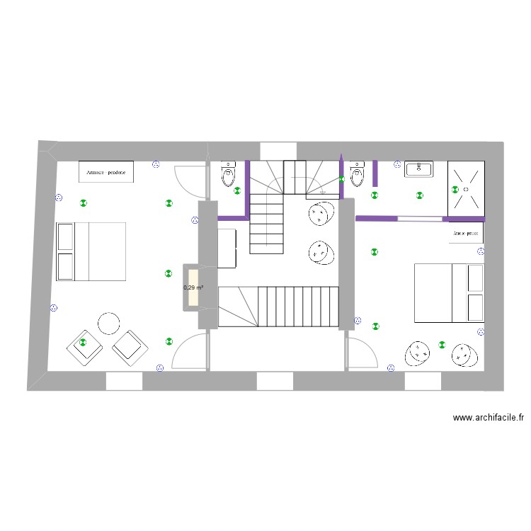 GB 1er étage2. Plan de 1 pièce et 0 m2