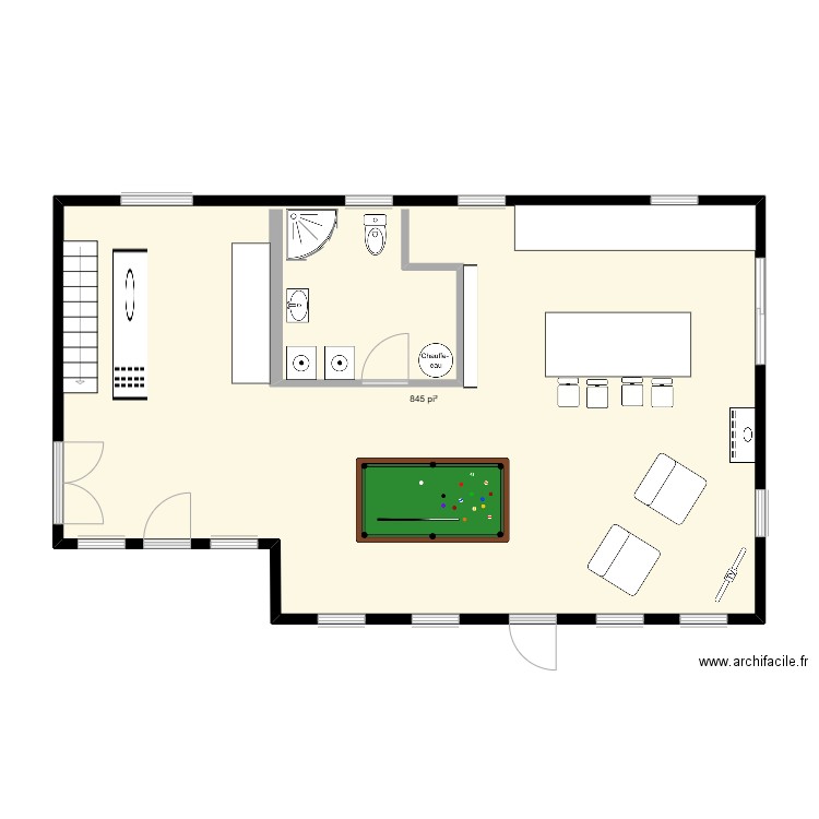 cabane a sucre. Plan de 1 pièce et 79 m2