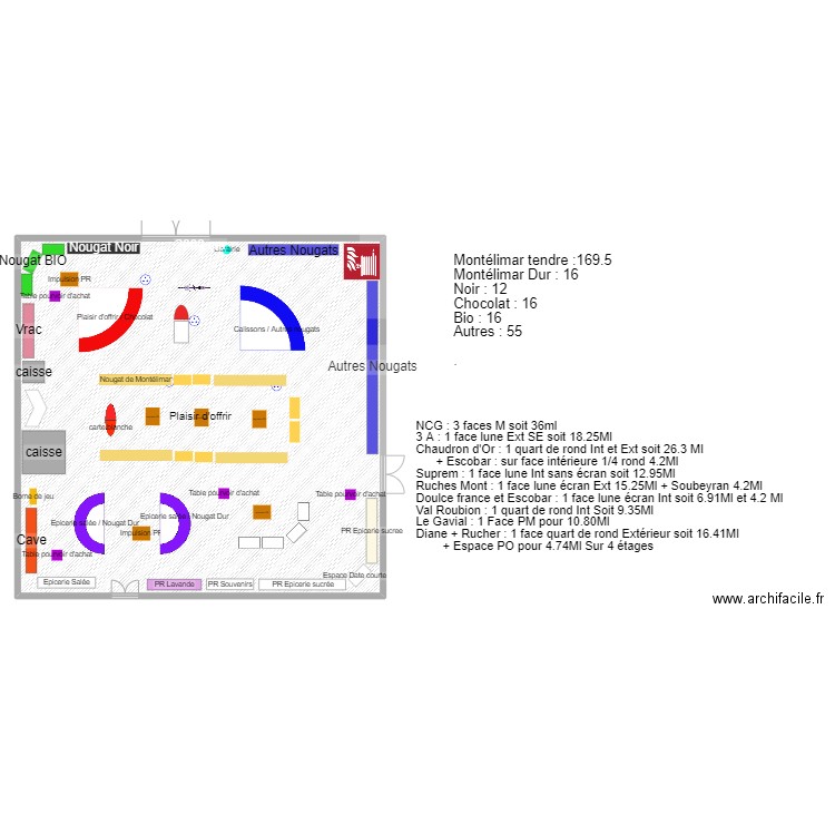 Boutique Est_modèle2024 V1. Plan de 1 pièce et 392 m2