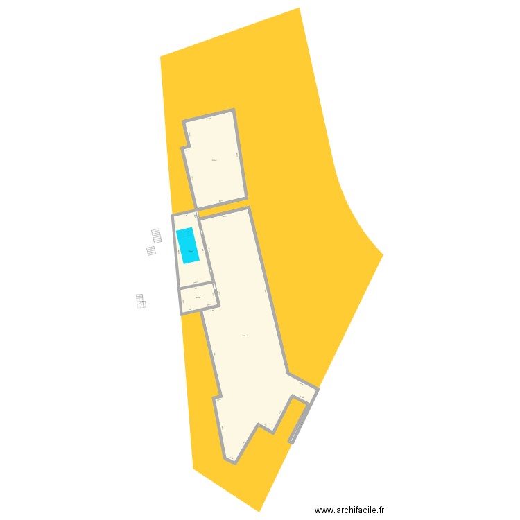 BREZOUT 1. Plan de 4 pièces et 382 m2