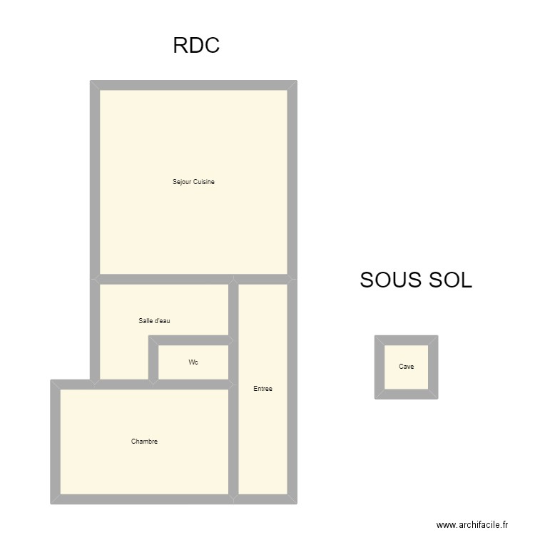 350602005. Plan de 6 pièces et 60 m2