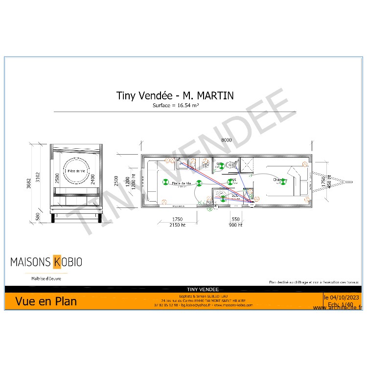 tiny . Plan de 0 pièce et 0 m2