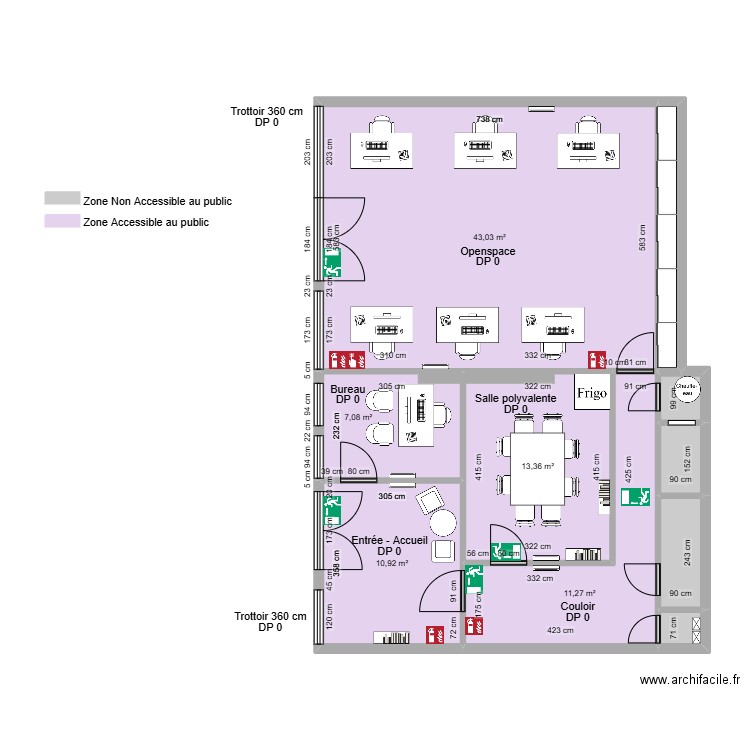 WIMOOV MEAUX AVANT TRAVAUX vs 2. Plan de 10 pièces et 93 m2