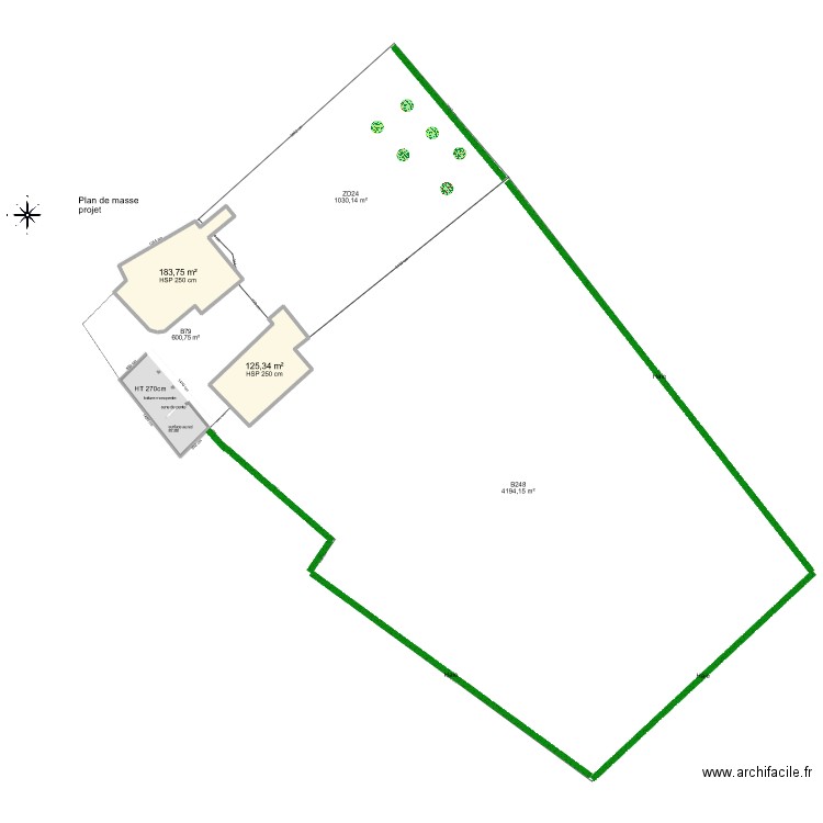 maison nouveau projet. Plan de 2 pièces et 309 m2