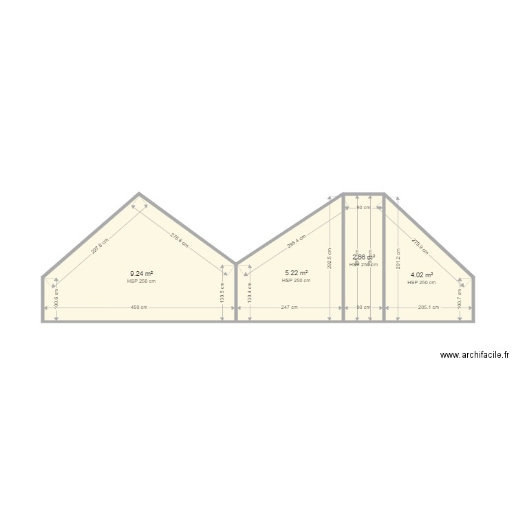 FONCIA 2E PRESIDIAL. Plan de 4 pièces et 21 m2