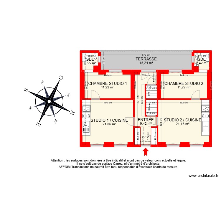 BI24433 -. Plan de 50 pièces et 417 m2