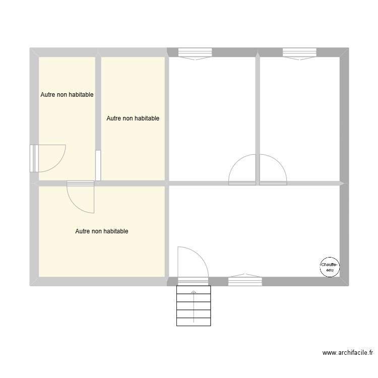 PLAN PLOMBERIE DUGUENET MODIFJJ. Plan de 6 pièces et 55 m2