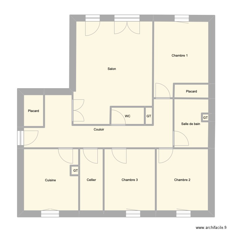 Artix B1. Plan de 14 pièces et 92 m2