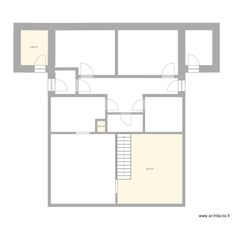 Chalet Amazonia. Plan de 3 pièces et 30 m2