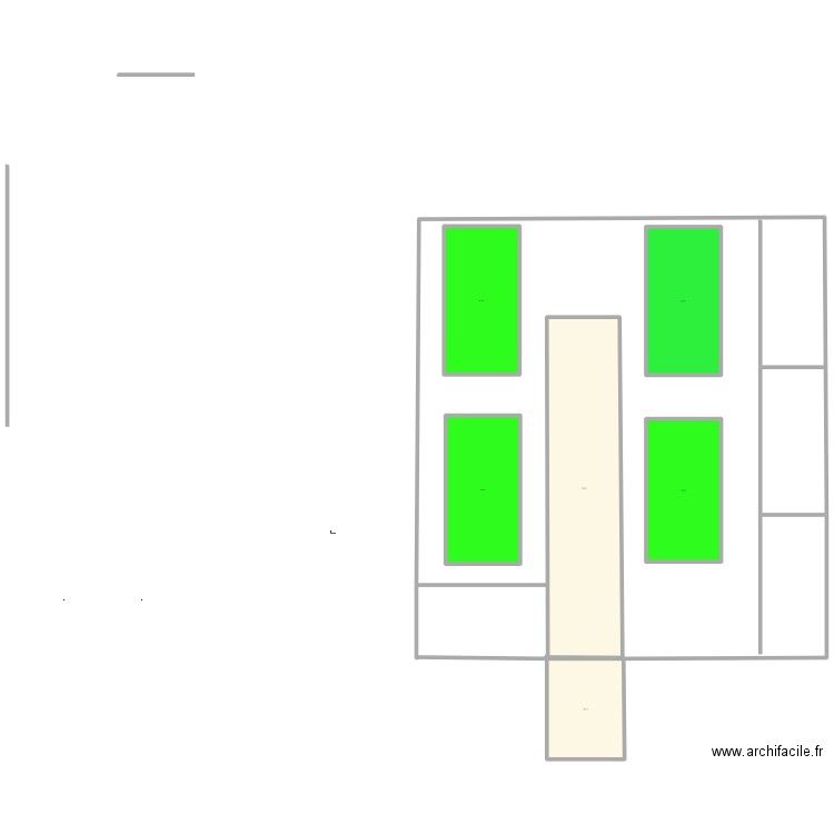 Projet Padel Blaton . Plan de 6 pièces et 1385 m2