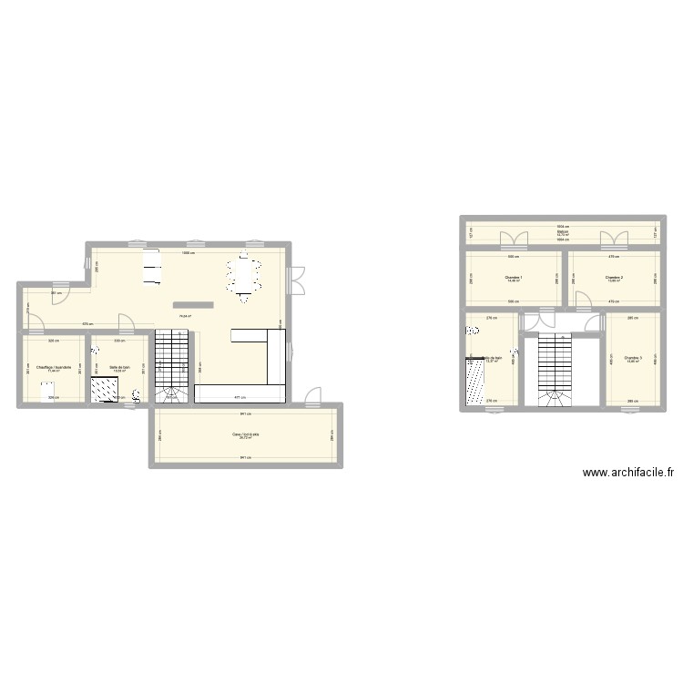 Chalet. Plan de 9 pièces et 192 m2