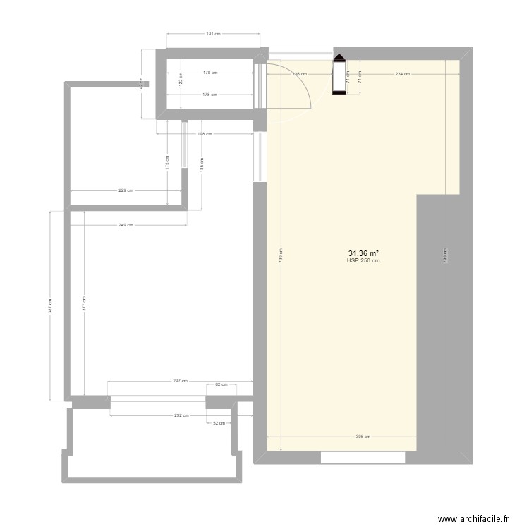 SULAFA  2. Plan de 1 pièce et 31 m2