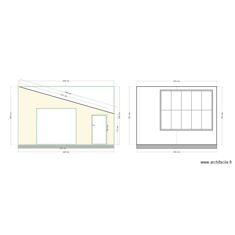 facade1. Plan de 0 pièce et 0 m2