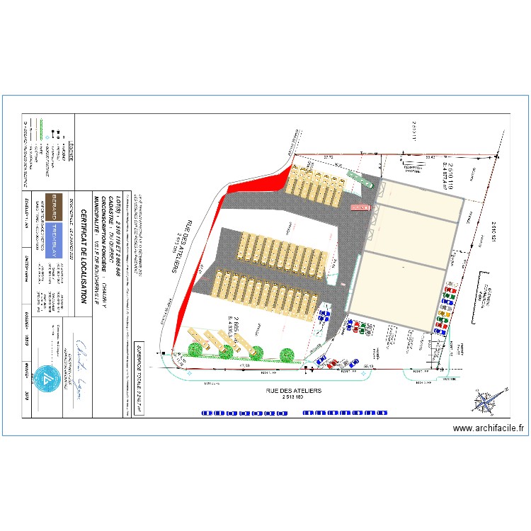 202411016 Plan d'occupation Boucherville Varenne avec 2 entrées. Plan de 2 pièces et 1950 m2