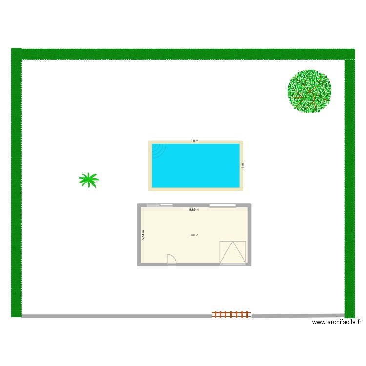 essai 1. Plan de 1 pièce et 51 m2