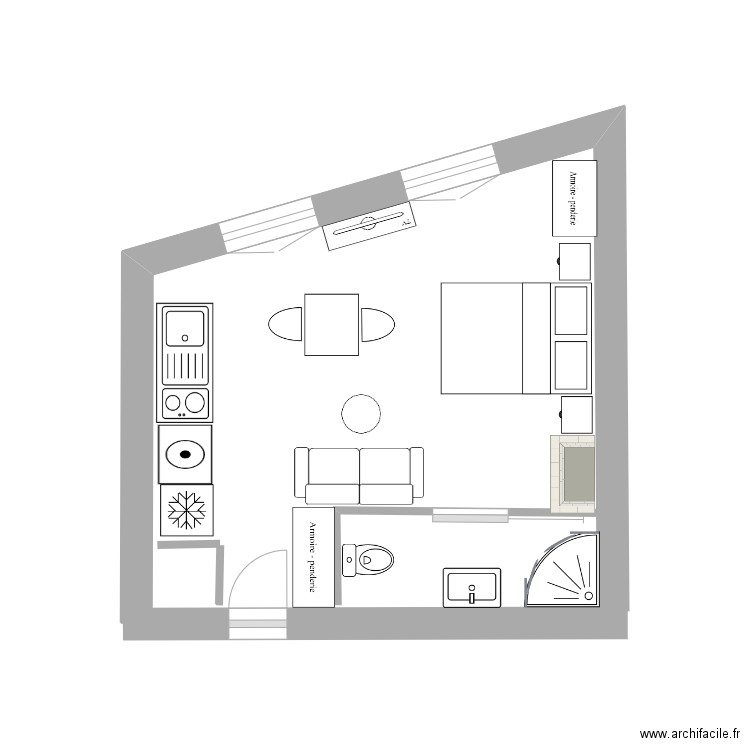 plan Brondy. Plan de 0 pièce et 0 m2