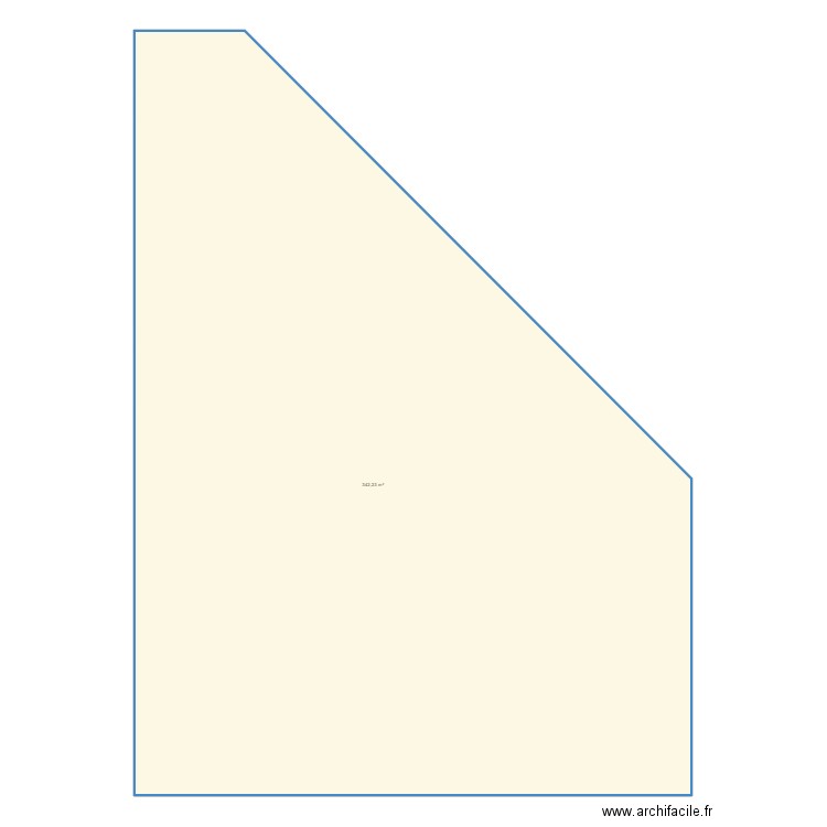 Renan. Plan de 1 pièce et 342 m2