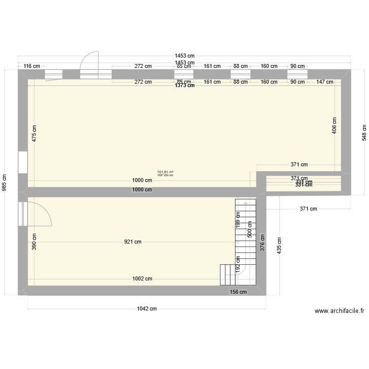 Claude Scohier ( particulier ). Plan de 2 pièces et 104 m2