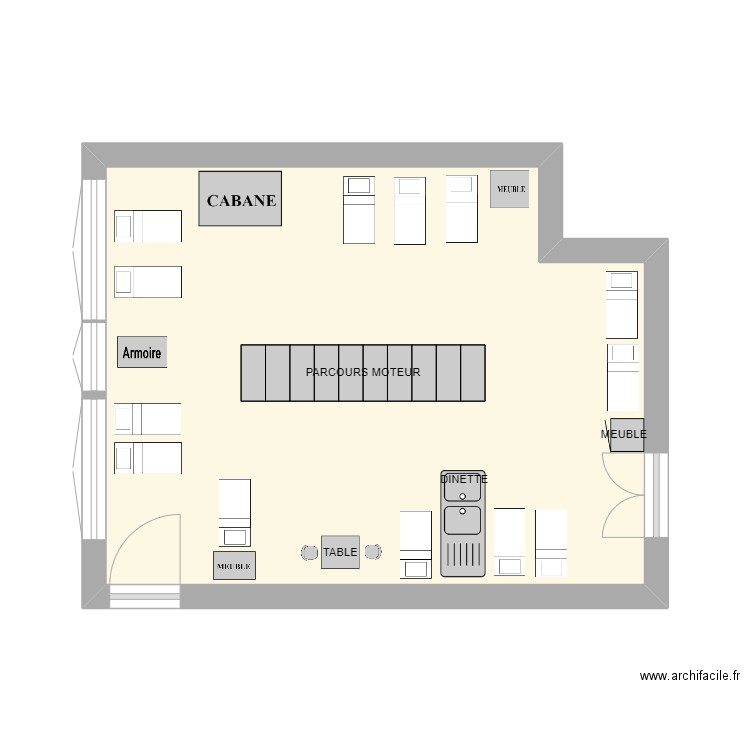 MOYEN DORTOIR r. Plan de 1 pièce et 24 m2