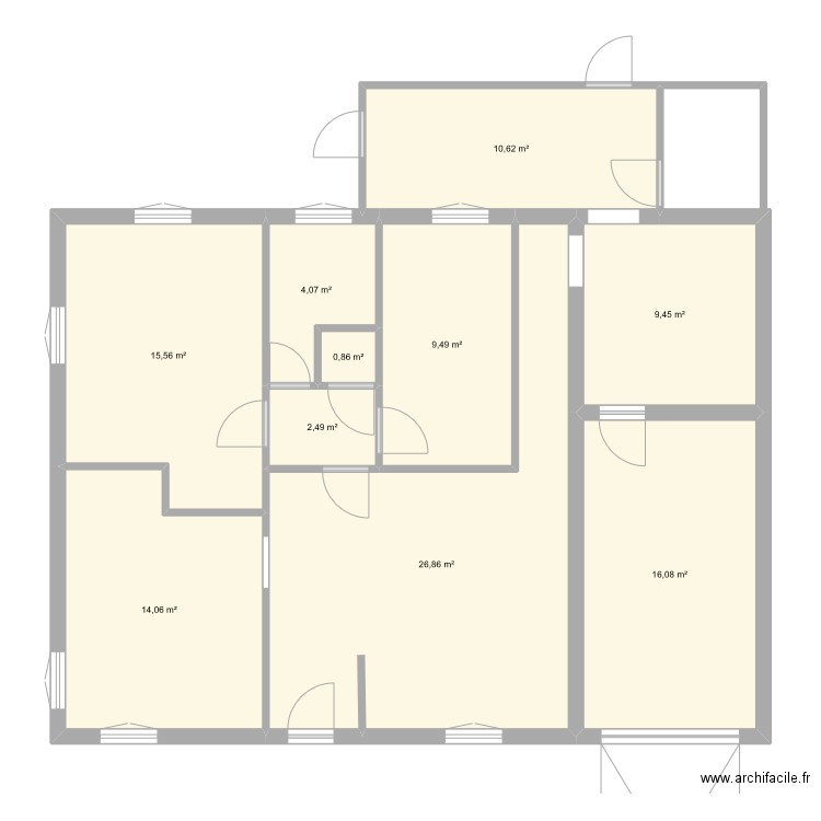 PEYNIER. Plan de 10 pièces et 110 m2