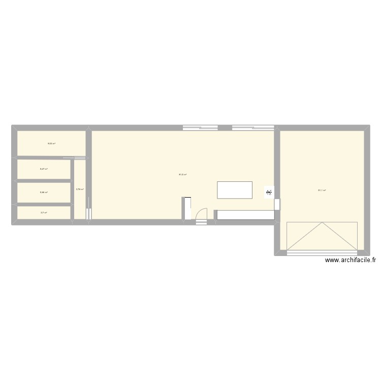 Maison1. Plan de 7 pièces et 160 m2