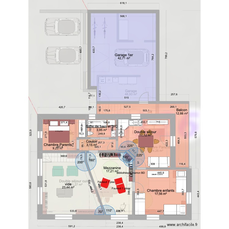 Longeville plan Javelle en LIGNE 3. Plan de 17 pièces et 675 m2