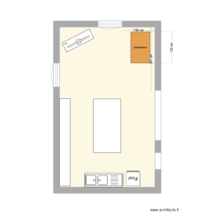 potiez Armelle. Plan de 1 pièce et 27 m2