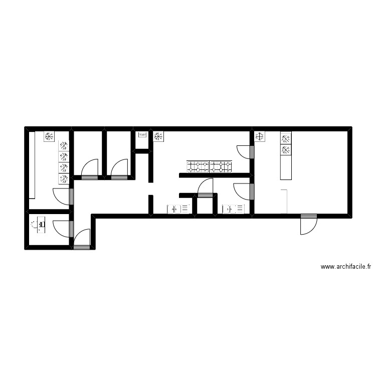 ECOLE POUZIOUX-LA-JARRIE. Plan de 8 pièces et 38 m2