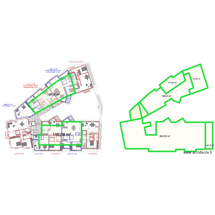 125377. Plan de 9 pièces et 944 m2