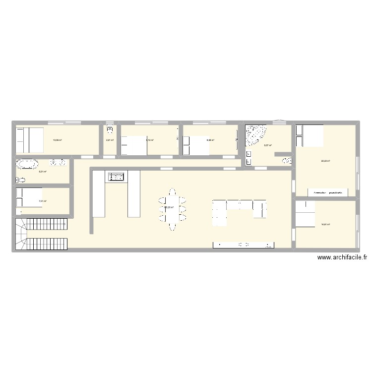 CALLAS. Plan de 10 pièces et 199 m2