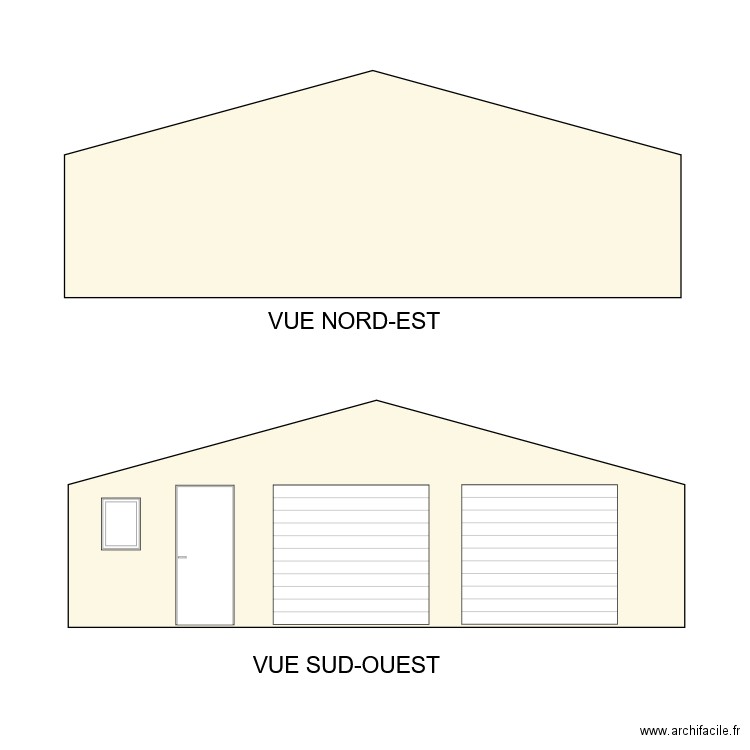 Plan des façades. Plan de 0 pièce et 0 m2