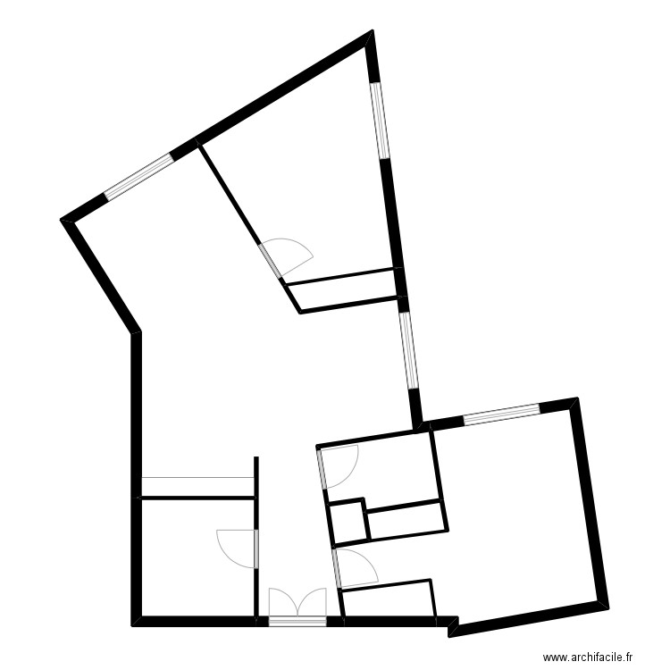 Multin 1. Plan de 7 pièces et 115 m2