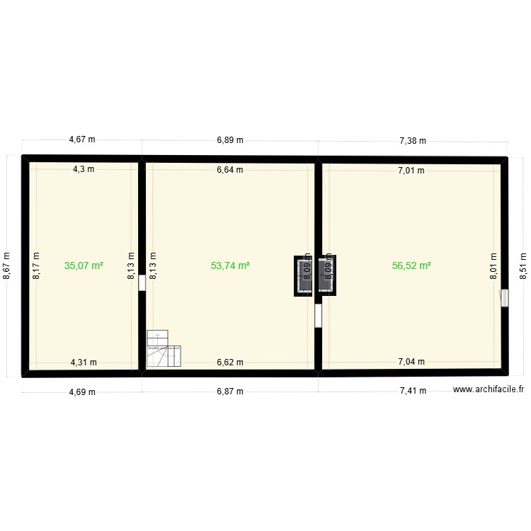 OZOLLES TRAVAUX. Plan de 23 pièces et 404 m2