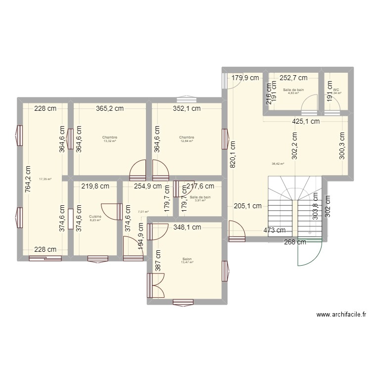 Axxam n Dada 2. Plan de 10 pièces et 120 m2