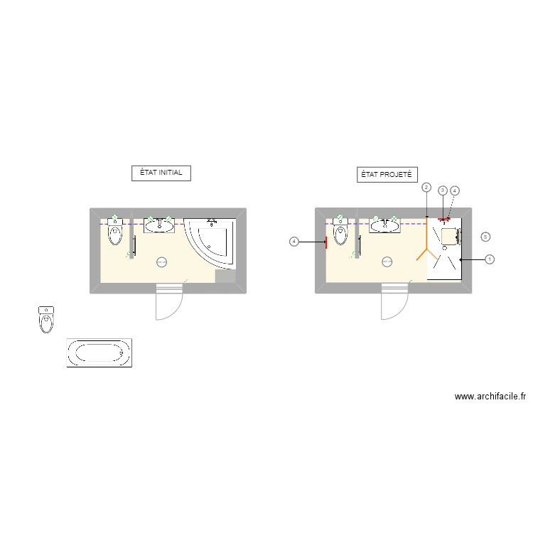 GOETT 2. Plan de 2 pièces et 12 m2