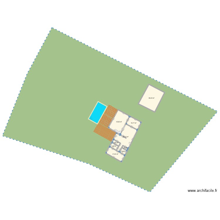 Maison Chaumergy. Plan de 9 pièces et 221 m2