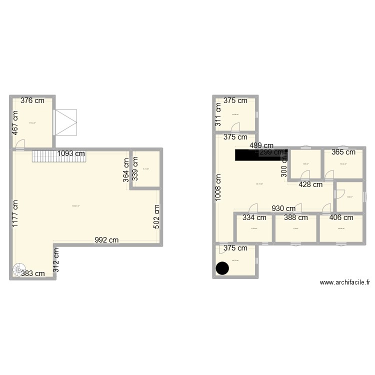 Maison 8 femmes. Plan de 12 pièces et 285 m2