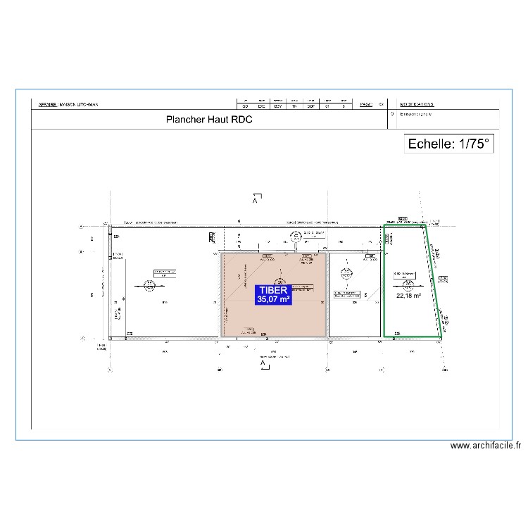 PLAN GARAGE. Plan de 2 pièces et 57 m2