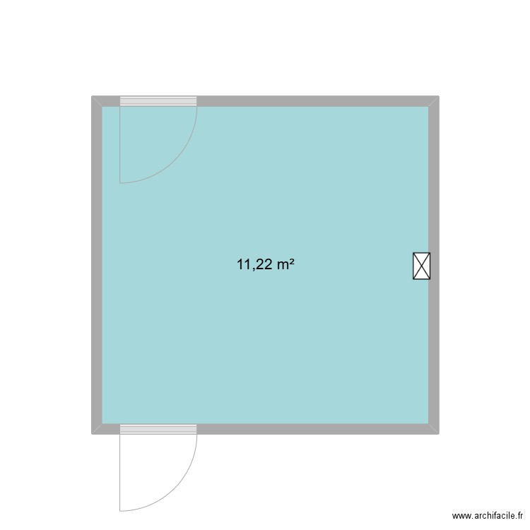 Apajh Local technique. Plan de 1 pièce et 11 m2