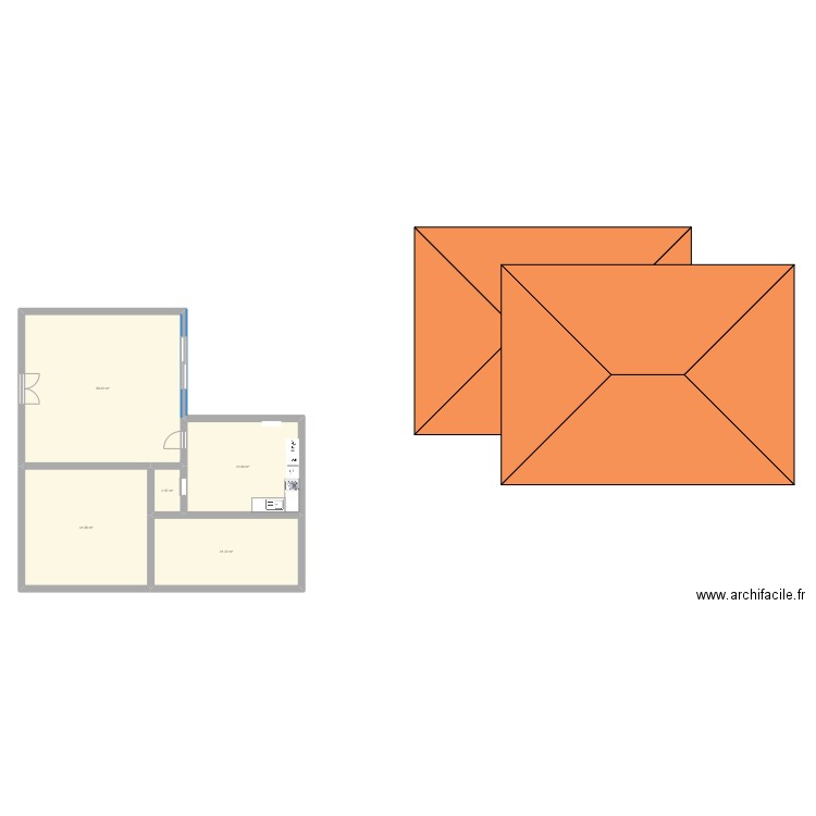 maison 2. Plan de 5 pièces et 127 m2