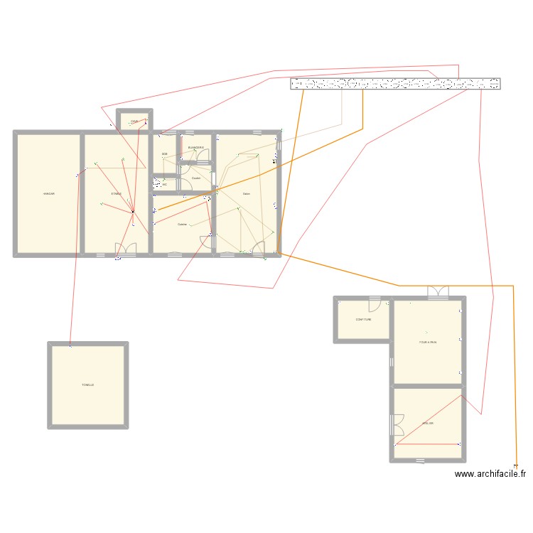 FONTRA. Plan de 26 pièces et 434 m2