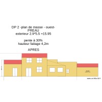 DP2- plan de masse -OUEST-  cpréau apres