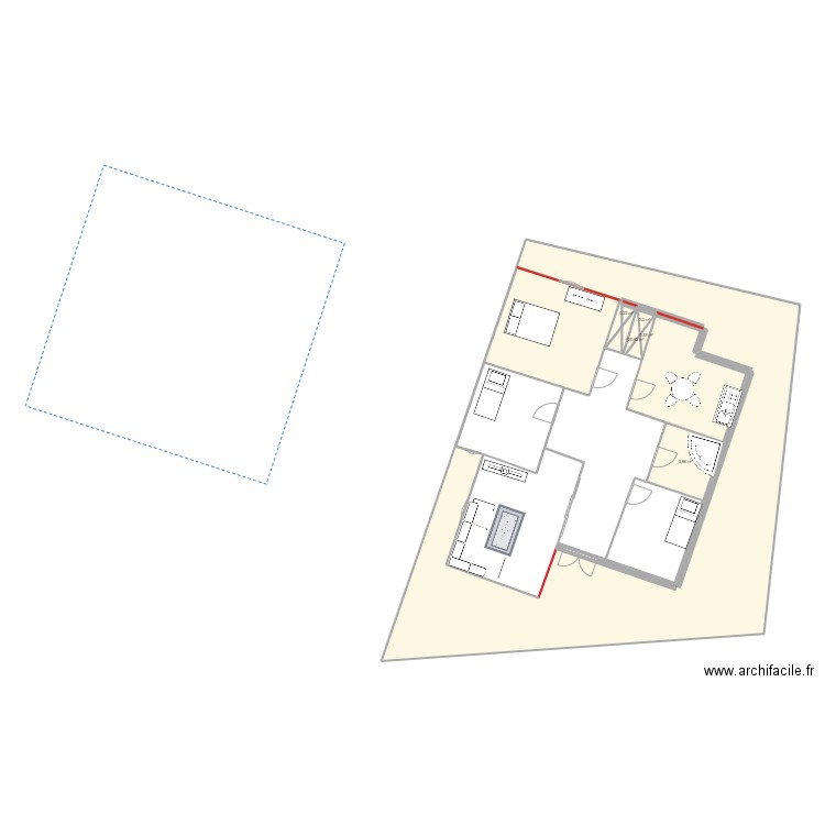 ism2. Plan de 5 pièces et 7 m2