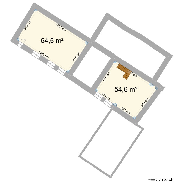 Maison la Barre. Plan de 6 pièces et 267 m2