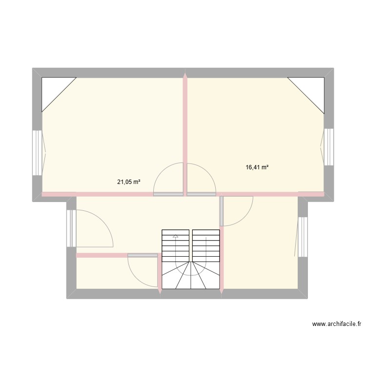 thiais. Plan de 2 pièces et 37 m2