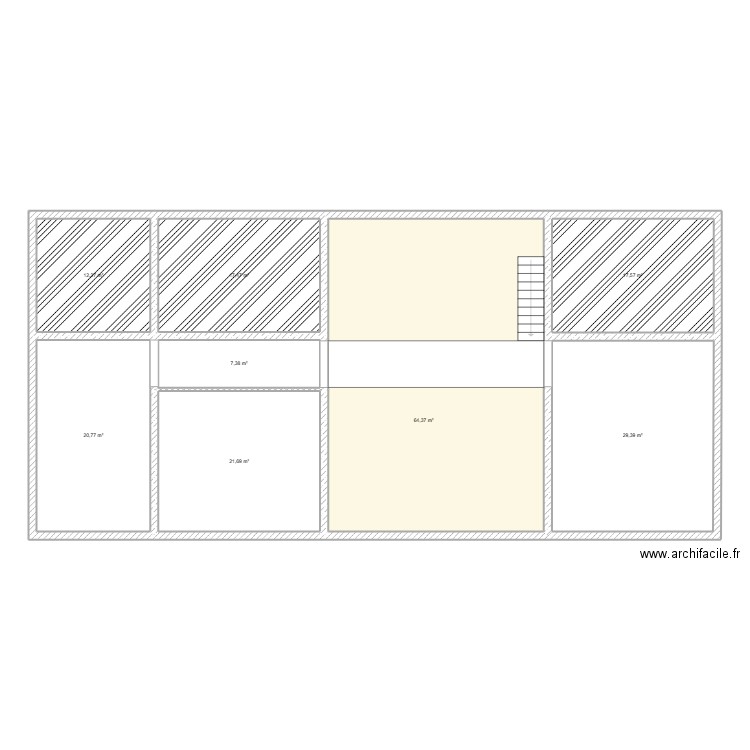 etage les planches. Plan de 8 pièces et 191 m2