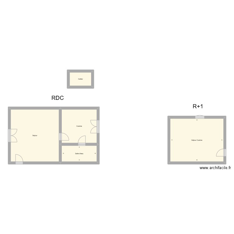 350602212. Plan de 5 pièces et 81 m2