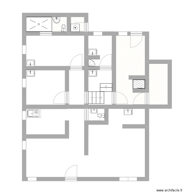 O BIEN ETRE. Plan de 5 pièces et 22 m2