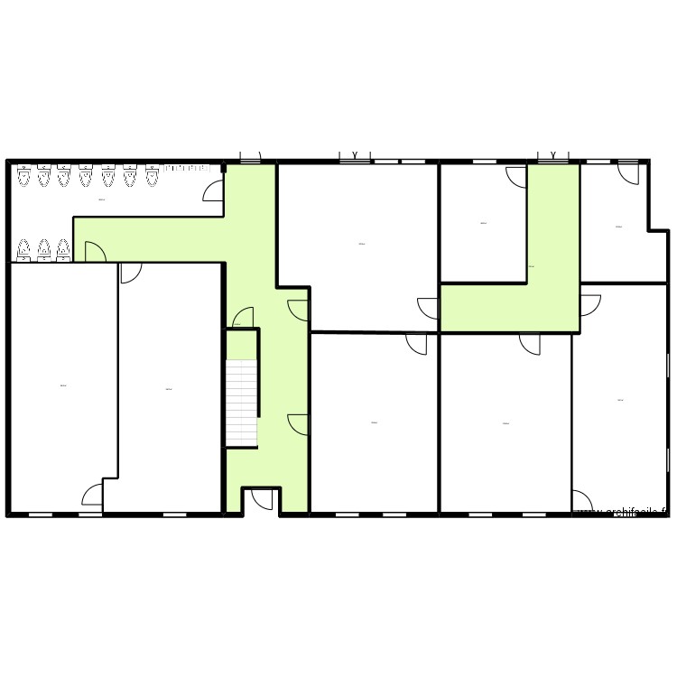 Olivier rdc A. Plan de 11 pièces et 3041 m2