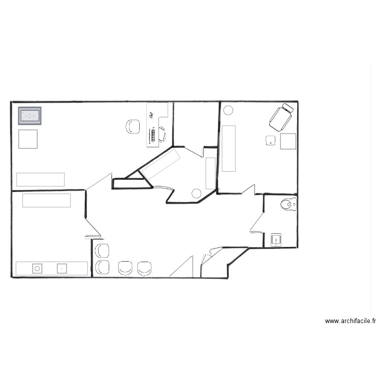 Cabinet. Plan de 0 pièce et 0 m2